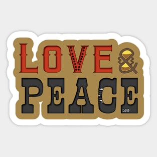 Love & Peace (Version 1) Sticker